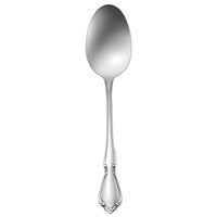 Oneida 2610STBF Chateau 8 1/4" 18/8 Stainless Steel Extra Heavy Weight Tablespoon / Serving Spoon - 12/Pack