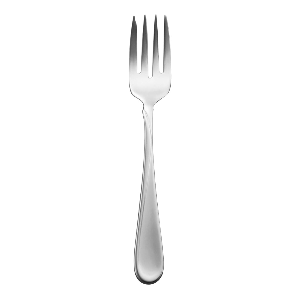 Oneida 2865FSLF Flight 6 3/4" 18/8 Stainless Steel Extra Heavy Weight Salad Fork - 12/Pack