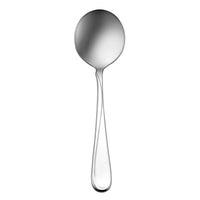Oneida 2865SBLF Flight 5 7/8" 18/8 Stainless Steel Extra Heavy Weight Bouillon Spoon - 12/Pack