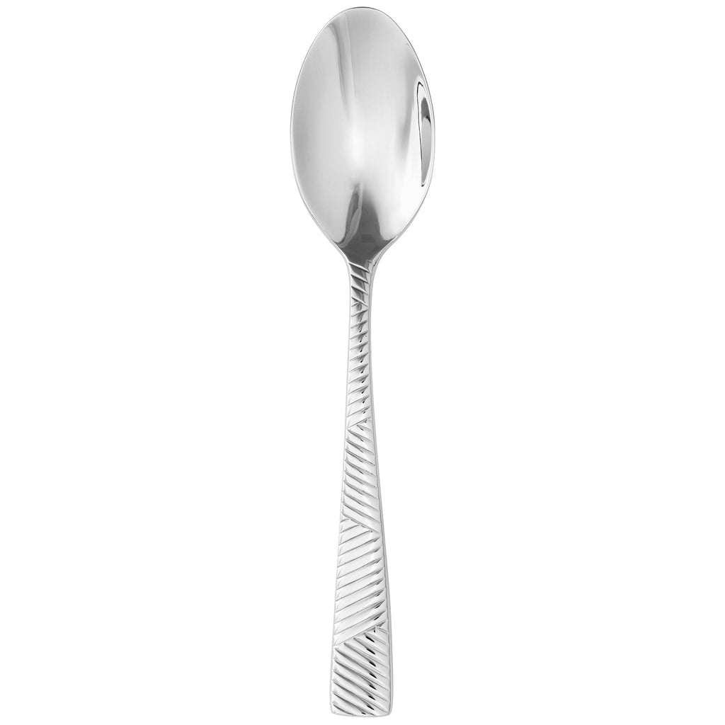 Oneida T389SDEF Cheviot 7 3/8" 18/10 Stainless Steel Extra Heavy Weight Oval Bowl Soup / Dessert Spoon - 12/Pack