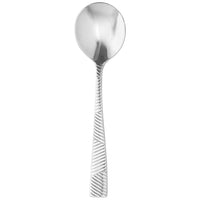 Oneida T389SRBF Cheviot 7" 18/10 Stainless Steel Extra Heavy Weight Round Soup Spoon - 12/Pack
