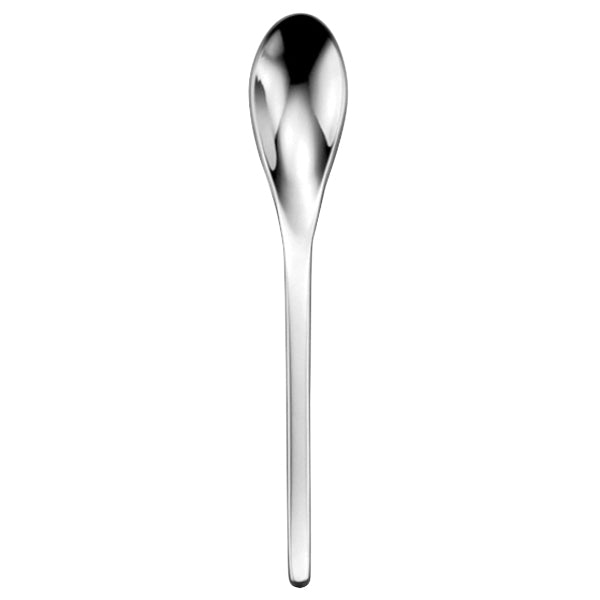 Oneida T483SADF Apex 4 1/2" 18/10 Stainless Steel Extra Heavy Weight Demitasse Spoon - 12/Pack