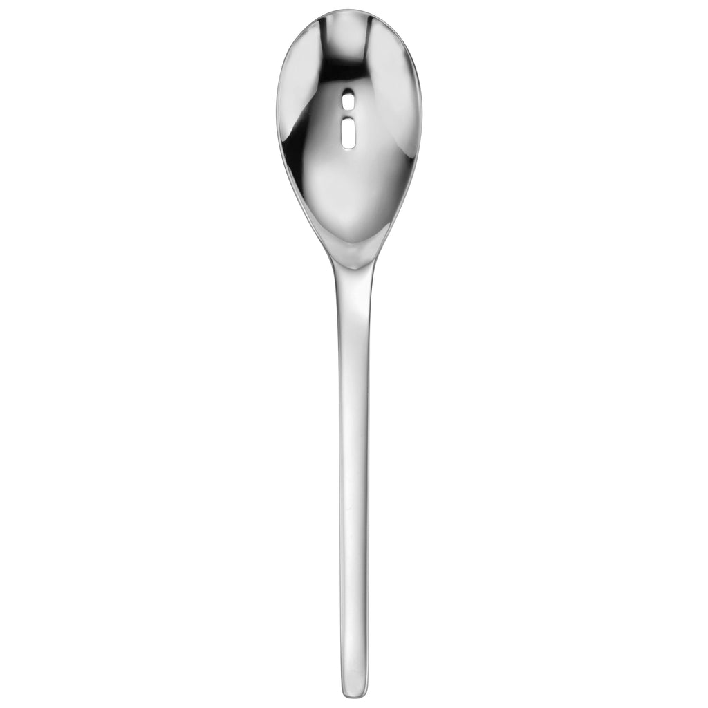 Oneida T483SPTF Apex 9 1/8" 18/10 Stainless Steel Extra Heavy Weight Pierced Tablespoon - 12/Pack