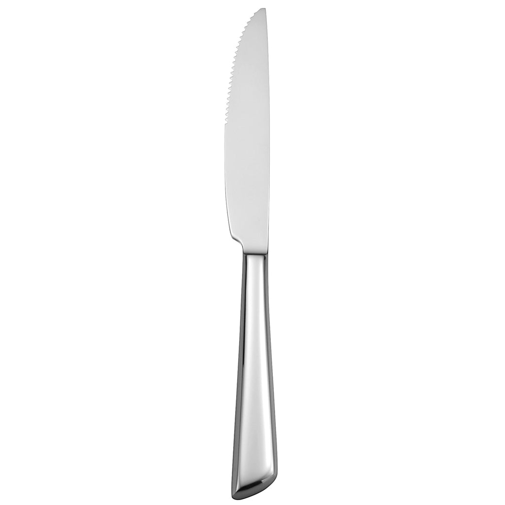 Oneida T922KSSF Libra 9 1/2" 18/10 Stainless Steel Extra Heavy Weight Steak Knife - 12/Pack