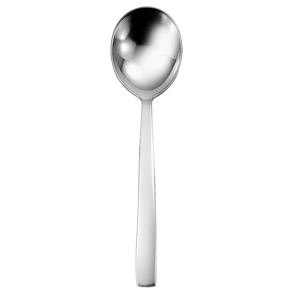 Oneida T922SRBF Libra 6 7/8" 18/10 Stainless Steel Extra Heavy Weight Round Bowl Soup Spoon - 12/Pack