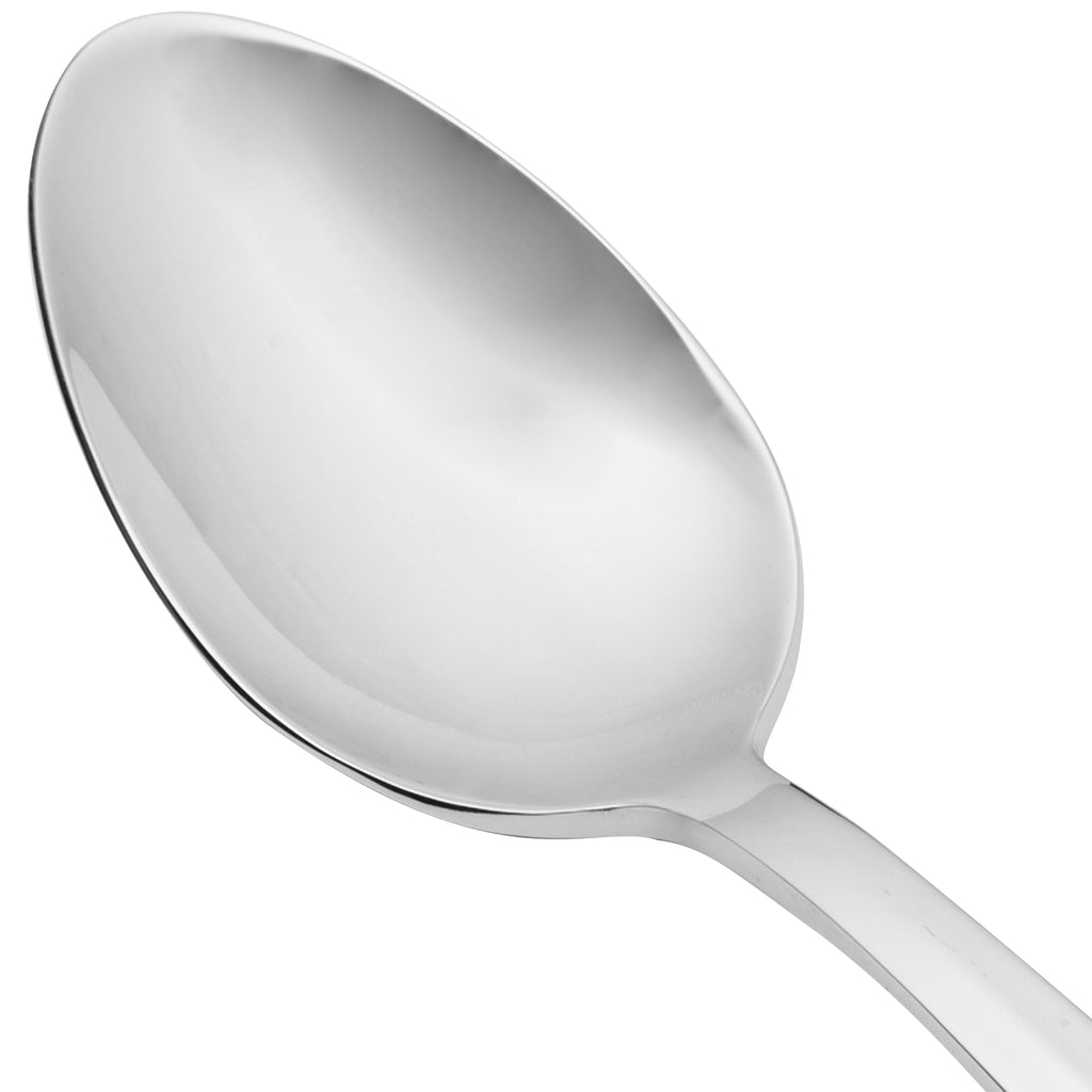 Walco 9403 Lancer 8 3/8" 18/10 Stainless Steel Extra Heavy Weight Serving Spoon - 12/Pack