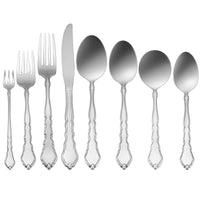 Oneida 2599FRSF Satinique 7 1/2" 18/10 Stainless Steel Extra Heavy Weight Dinner Fork - 12/Pack