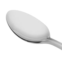 Acopa Edgeworth 4 1/4" 18/8 Stainless Steel Extra Heavy Weight Demitasse Spoon - 12/Pack