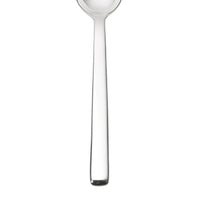 Oneida T505SPLF Perpetua 7 1/2" 18/10 Stainless Steel Extra Heavy Weight Oval Bowl Soup / Dessert Spoon - 12/Pack