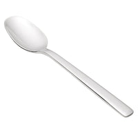 Oneida T505SPLF Perpetua 7 1/2" 18/10 Stainless Steel Extra Heavy Weight Oval Bowl Soup / Dessert Spoon - 12/Pack