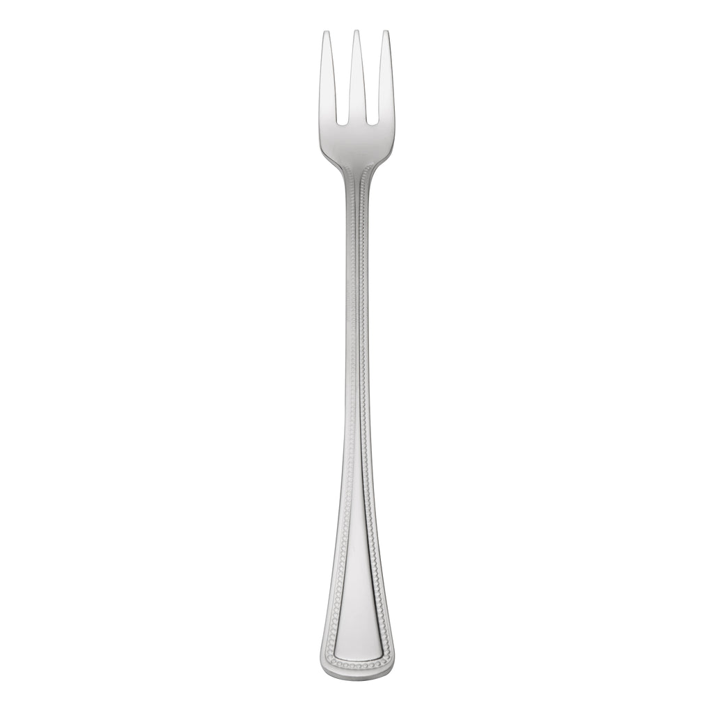 Oneida 2544FOYF Needlepoint 6" 18/8 Stainless Steel Extra Heavy Weight Oyster / Cocktail Fork - 12/Pack