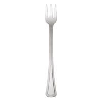 Oneida 2544FOYF Needlepoint 6" 18/8 Stainless Steel Extra Heavy Weight Oyster / Cocktail Fork - 12/Pack