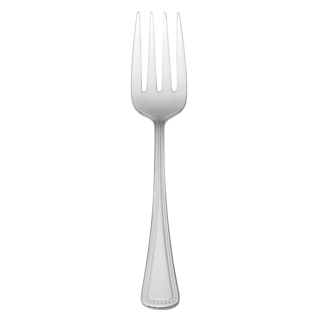 Oneida 2544FSLF Needlepoint 6 1/8" 18/8 Stainless Steel Extra Heavy Weight Salad / Dessert Fork - 12/Pack