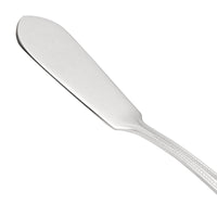 Oneida 2544KBFF Needlepoint 6 3/8" 18/8 Stainless Steel Extra Heavy Weight Butter Knife with Flat Handle - 12/Pack