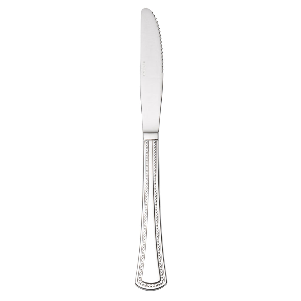 Oneida 2544KPVF Needlepoint 8 3/4" 18/8 Stainless Steel Extra Heavy Weight Dinner Knife - 12/Pack