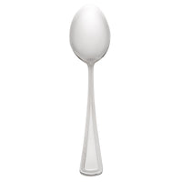 Oneida 2544SPLF Needlepoint 6 3/4" 18/8 Stainless Steel Extra Heavy Weight Oval Bowl Soup / Dessert Spoon - 12/Pack