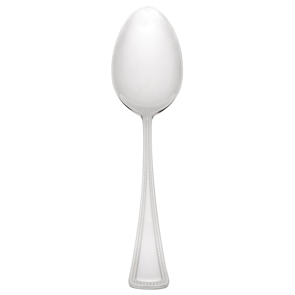 Oneida 2544STBF Needlepoint 8 1/4" 18/8 Stainless Steel Extra Heavy Weight Tablespoon / Serving Spoon - 12/Pack