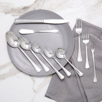 Oneida 2544FOYF Needlepoint 6" 18/8 Stainless Steel Extra Heavy Weight Oyster / Cocktail Fork - 12/Pack