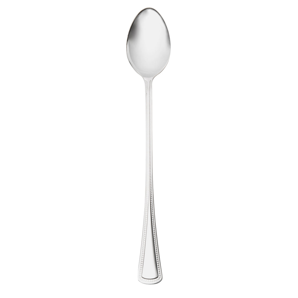 Oneida 2544SITF Needlepoint 7 5/8" 18/8 Stainless Steel Extra Heavy Weight Iced Tea Spoon - 12/Pack