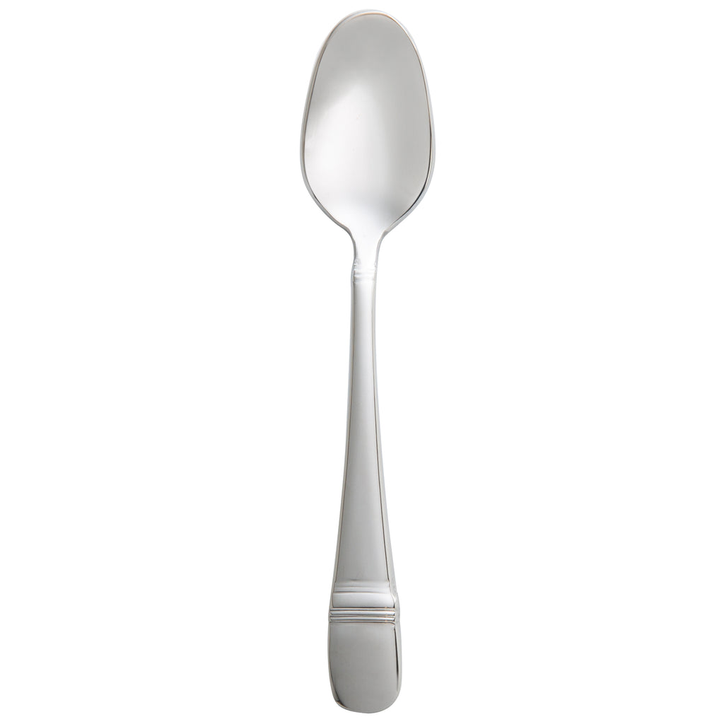 Oneida T119SADF Astragal 4 3/8" 18/10 Stainless Steel Extra Heavy Weight Demitasse Spoon - 12/Pack