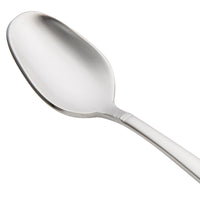 Oneida T119SADF Astragal 4 3/8" 18/10 Stainless Steel Extra Heavy Weight Demitasse Spoon - 12/Pack