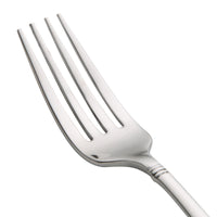 Oneida T119FDIF Astragal 8" 18/10 Stainless Steel Extra Heavy Weight European Table Fork - 12/Pack