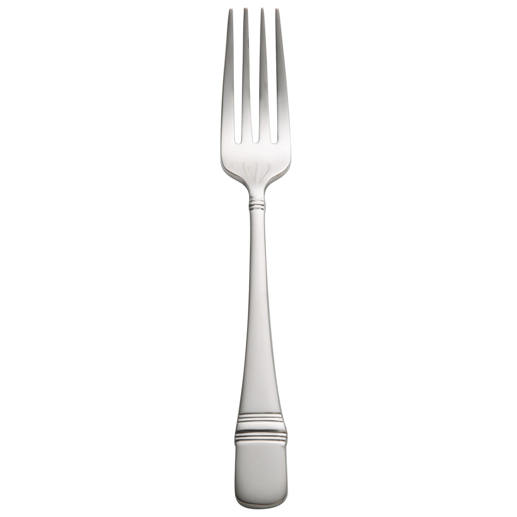 Oneida T119FDIF Astragal 8" 18/10 Stainless Steel Extra Heavy Weight European Table Fork - 12/Pack