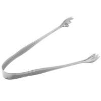 Walco UL7223 Ultra 6" 18/10 Stainless Steel Extra Heavy Weight Ice Tongs