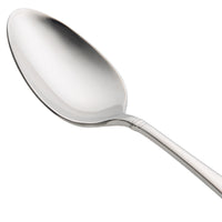 Oneida T119SDEF Astragal 7" 18/10 Stainless Steel Extra Heavy Weight Oval Bowl Soup / Dessert Spoon - 12/Pack