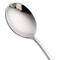 Oneida T119SRBF Astragal 6 3/4" 18/10 Stainless Steel Extra Heavy Weight Rounded Bowl Soup Spoon - 12/Pack
