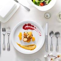 Acopa Atglen 18/0 Stainless Steel Medium Weight Flatware Set with Service for 12