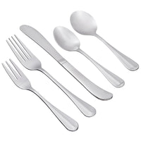 Acopa Edgeworth 10-Piece 18/8 Stainless Steel Extra Heavy Weight Serving  Utensils Set