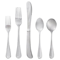 Acopa Midland 18/0 Stainless Steel Medium Weight Flatware Set with Service for 12