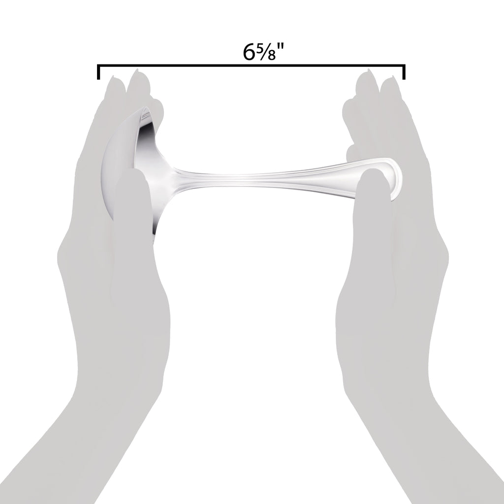 Walco 9621 Ultra 1 oz. 18/10 Stainless Steel Extra Heavy Weight Gravy Ladle - 12/Pack