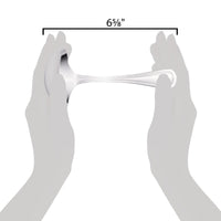 Walco 9621 Ultra 1 oz. 18/10 Stainless Steel Extra Heavy Weight Gravy Ladle - 12/Pack