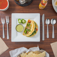 Choice Dominion 18/0 Stainless Steel Flatware Set with Service for 12