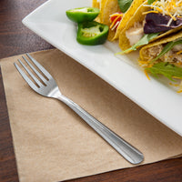 Choice Dominion 6 1/8" 18/0 Stainless Steel Salad Fork - 12/Pack