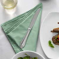 Reed & Barton RB120-7502 London 9 3/4" 18/10 Stainless Steel Extra Heavy Weight European Dinner Knife - 12/Pack