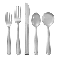 Choice Dominion 18/0 Stainless Steel Flatware Set with Service for 12