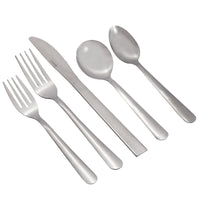Choice Windsor 18/0 Stainless Steel Flatware Set with Service for 12