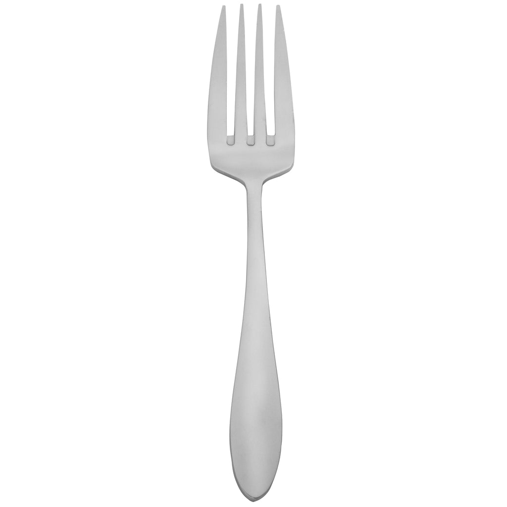 Walco 01051 Idol 7 7/8" 18/10 Stainless Steel Extra Heavy Weight European Table Fork - 12/Pack