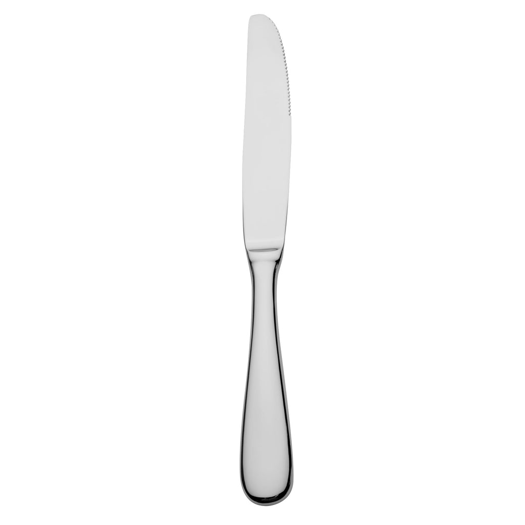 Oneida T148KDVF Baguette 9 7/8" 18/10 Stainless Steel Extra Heavy Weight Table Knife - 12/Pack