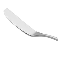 Oneida T148KSBF Baguette 6 3/4" 18/10 Stainless Steel Extra Heavy Weight Butter Spreader with Flat Handle - 12/Pack