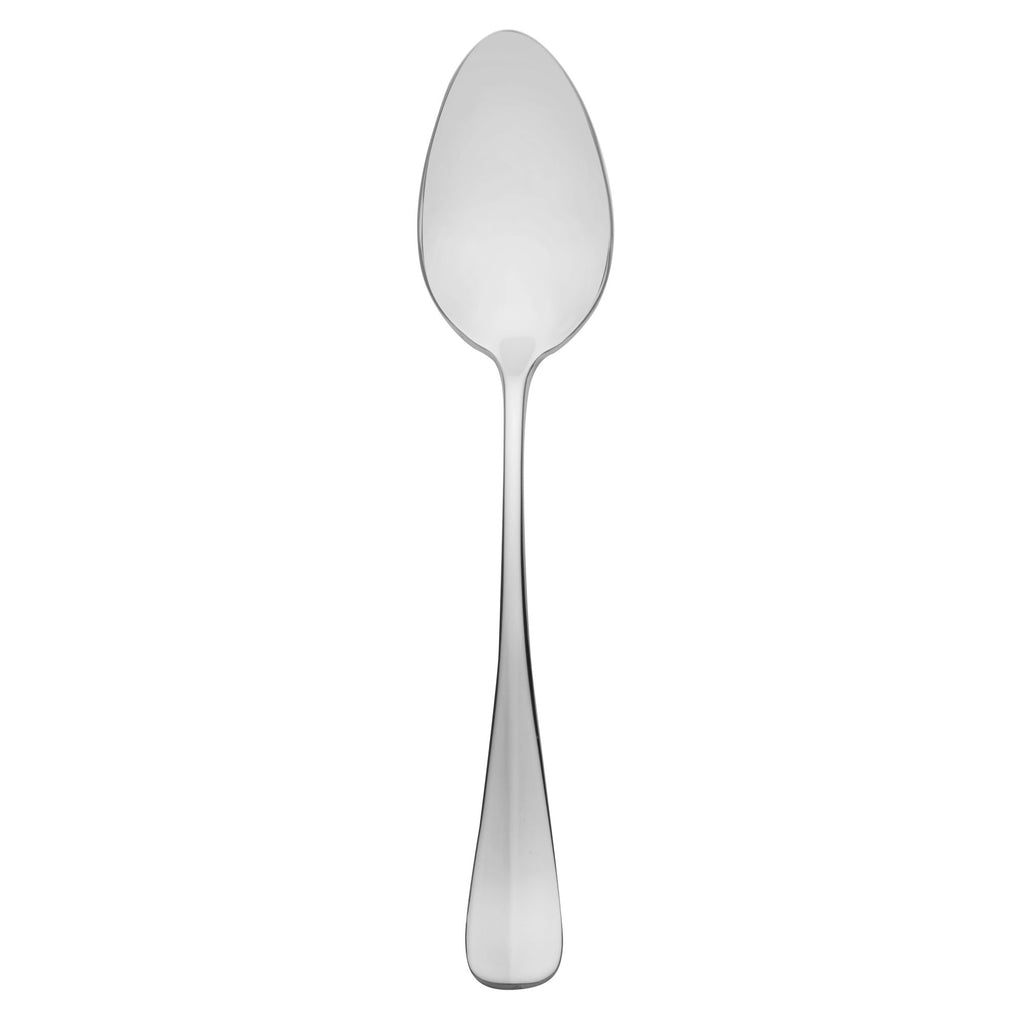 Oneida T148SDEF Baguette 7 3/8" 18/10 Stainless Steel Extra Heavy Weight Oval Bowl Soup / Dessert Spoon - 12/Pack
