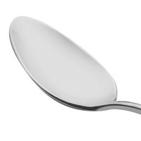 Oneida T148SDEF Baguette 7 3/8" 18/10 Stainless Steel Extra Heavy Weight Oval Bowl Soup / Dessert Spoon - 12/Pack