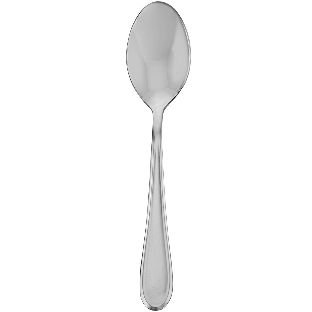 Walco 0407 Orbiter 7 3/8" 18/0 Stainless Steel Extra Heavy Weight Dessert Spoon - 12/Pack