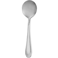 Walco 0412 Orbiter 6 1/2" 18/0 Stainless Steel Extra Heavy Weight Bouillon Spoon - 12/Pack