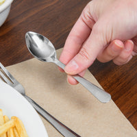 Choice Windsor 4 11/16" 18/0 Stainless Steel Demitasse Spoon - 12/Pack