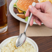 Choice Windsor 5 7/8" 18/0 Stainless Steel Teaspoon - 12/Pack