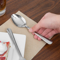 Choice Windsor 6 13/16" 18/0 Stainless Steel Dinner / Dessert Spoon - 12/Pack